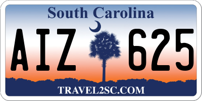SC license plate AIZ625