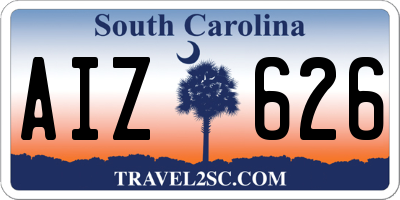 SC license plate AIZ626