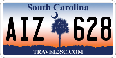 SC license plate AIZ628