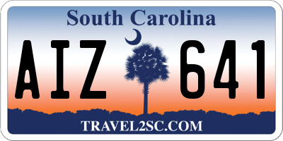 SC license plate AIZ641