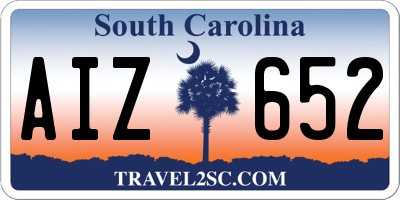 SC license plate AIZ652