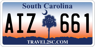 SC license plate AIZ661
