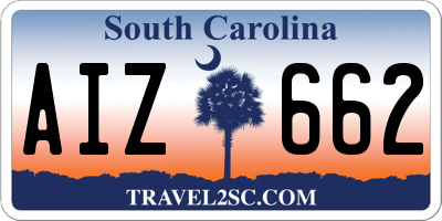 SC license plate AIZ662