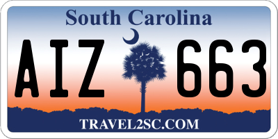 SC license plate AIZ663