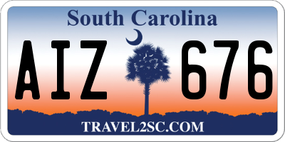SC license plate AIZ676