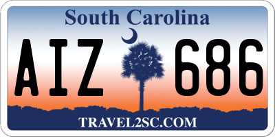 SC license plate AIZ686