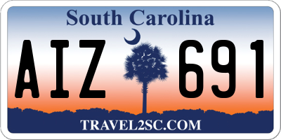 SC license plate AIZ691