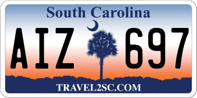 SC license plate AIZ697