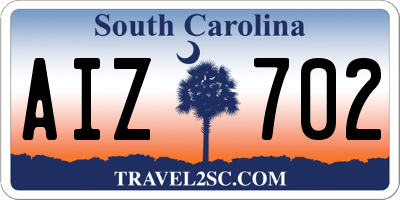 SC license plate AIZ702