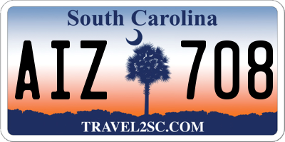 SC license plate AIZ708