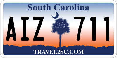 SC license plate AIZ711