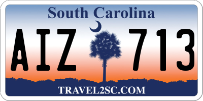 SC license plate AIZ713