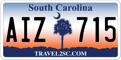 SC license plate AIZ715