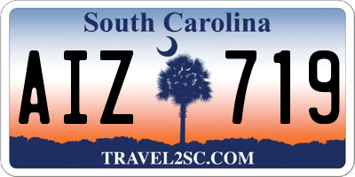 SC license plate AIZ719