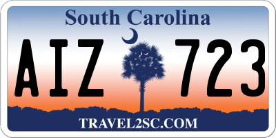 SC license plate AIZ723
