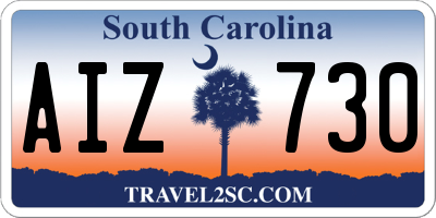 SC license plate AIZ730