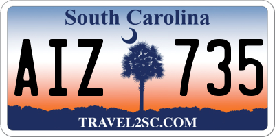 SC license plate AIZ735