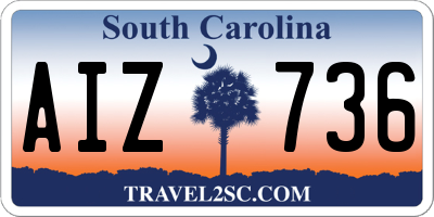SC license plate AIZ736