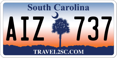 SC license plate AIZ737