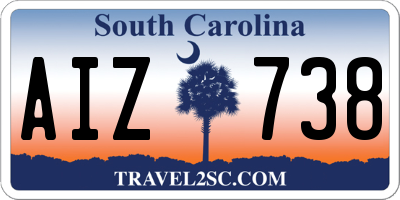 SC license plate AIZ738