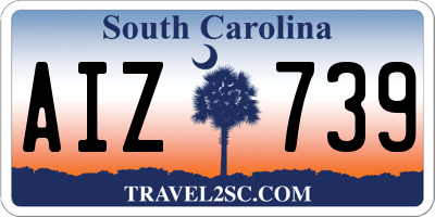 SC license plate AIZ739