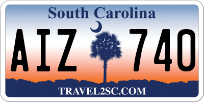 SC license plate AIZ740