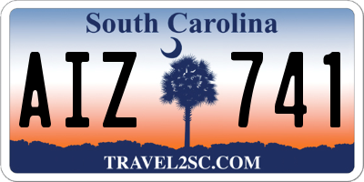 SC license plate AIZ741