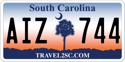SC license plate AIZ744