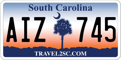 SC license plate AIZ745