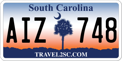 SC license plate AIZ748