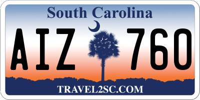 SC license plate AIZ760