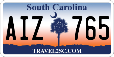 SC license plate AIZ765