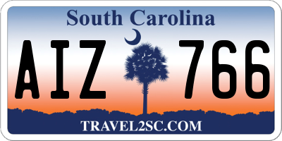 SC license plate AIZ766