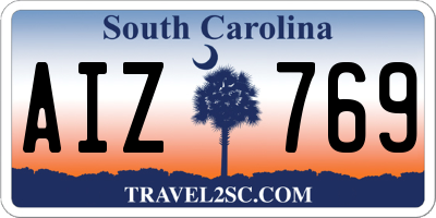 SC license plate AIZ769