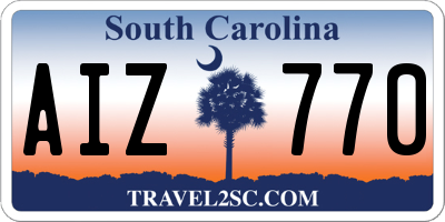 SC license plate AIZ770