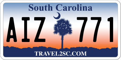 SC license plate AIZ771