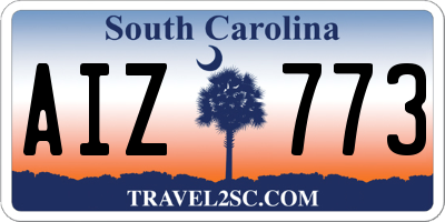 SC license plate AIZ773