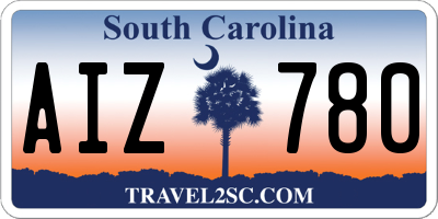 SC license plate AIZ780