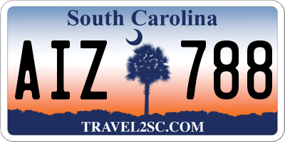 SC license plate AIZ788