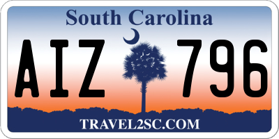 SC license plate AIZ796