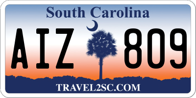 SC license plate AIZ809