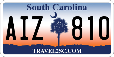 SC license plate AIZ810