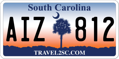 SC license plate AIZ812