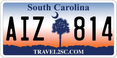 SC license plate AIZ814