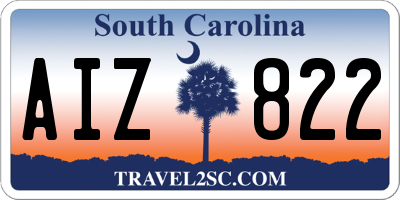 SC license plate AIZ822