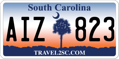 SC license plate AIZ823