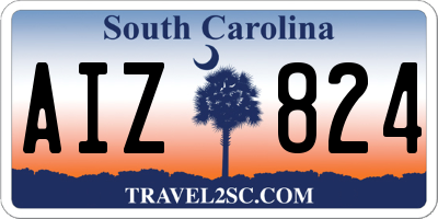 SC license plate AIZ824