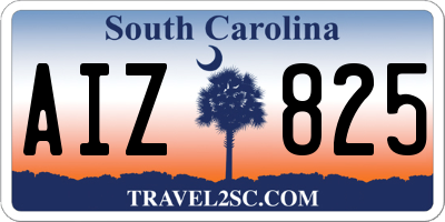 SC license plate AIZ825