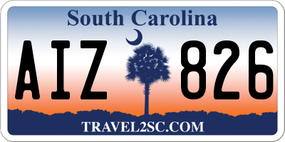 SC license plate AIZ826
