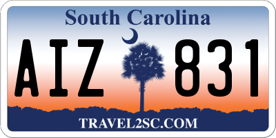 SC license plate AIZ831